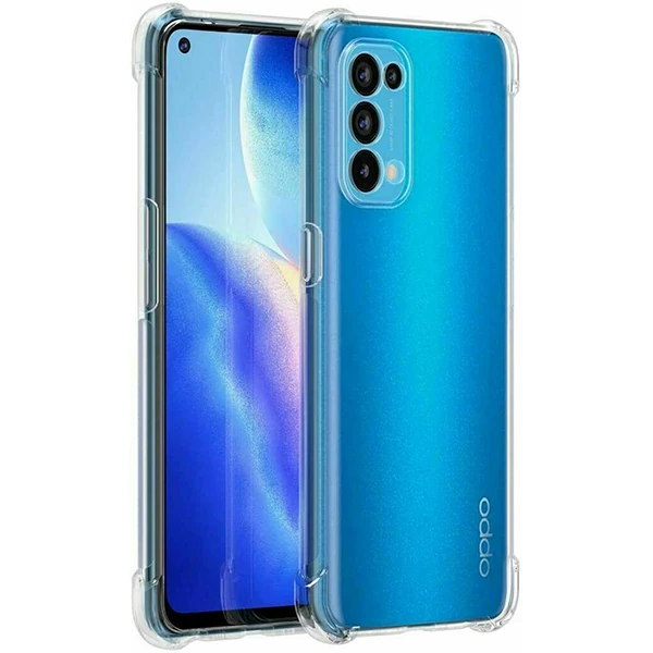 OPPO Reno A15 - A15s Kamera Korumalı Shockproof Silikon Kılıf-(5775) - Şeffaf 2