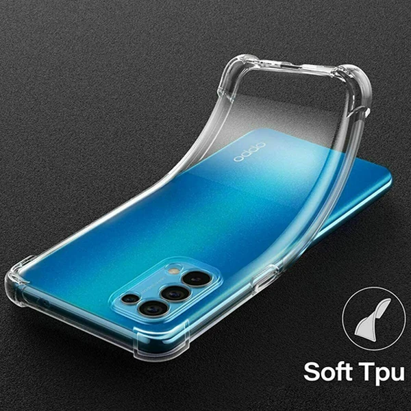 OPPO Reno A15 - A15s Kamera Korumalı Shockproof Silikon Kılıf-(5775) - Şeffaf 2