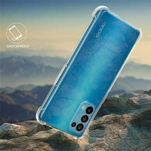 OPPO Reno A15 - A15s Kamera Korumalı Shockproof Silikon Kılıf-(5775) - Şeffaf 2
