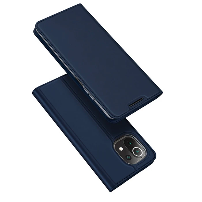 Dux Ducis Xiaomi Mi 11 Lite Kılıf Kapaklı Flip Cover Kılıf SkinPro Series-(5775) - Siyah