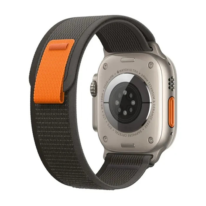 Ally Apple Watch 7-8 45mm 6-5-4 44mm Watch Ultra 49mm Field Loop Kayış Kordon 3-2-1 42mm-(5775) - Füme