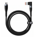Baseus Zinc Manyetik Type-C to DC Square Portu Lenovo Laptop Şarj Kablosu 100W 2m-(5775) - Siyah