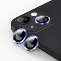ALLY İPhone 13 - 13 Mini 3D Metal Çerçeveli Kamera Lens Koruyucu-(5775) - Kırmızı
