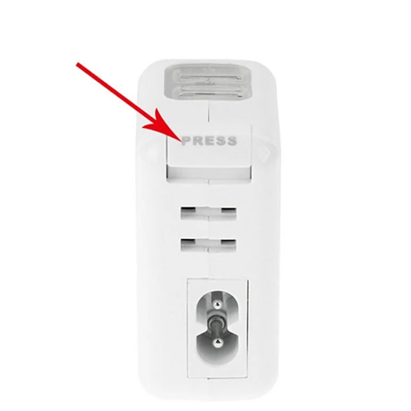 Haweel Universal Seyahat Şarj Adaptör İPhone Ve 1 Mikro Usb Şarj Kablosu Set-(5775) - Beyaz