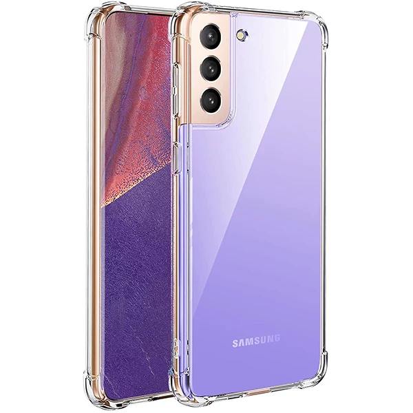 SM Galaxy S21 - S30 Anti-Drop Shockproof Darbe Emici Silikon Kılıf-(5775) - Şeffaf 2