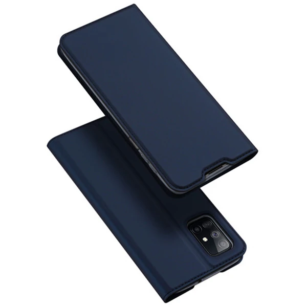DUX DUCİS SM Galaxy M51 Kılıf Kapaklı Flip Cover Kılıf Skin Pro Series Kılıf-(5775) - Siyah