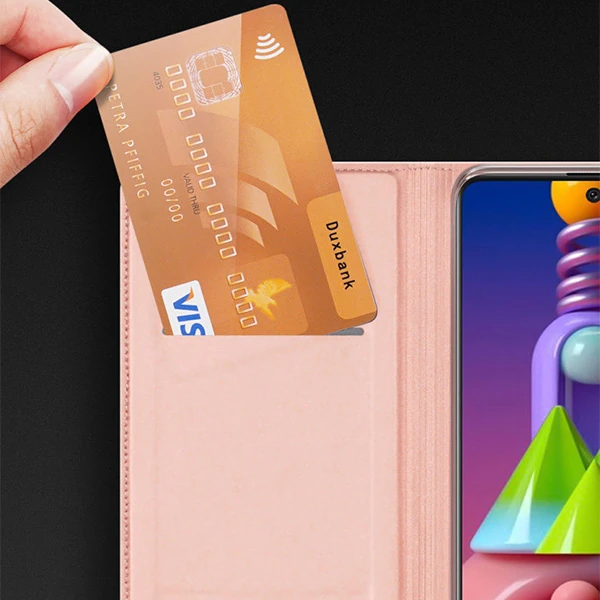 DUX DUCİS SM Galaxy M51 Kılıf Kapaklı Flip Cover Kılıf Skin Pro Series Kılıf-(5775) - Siyah