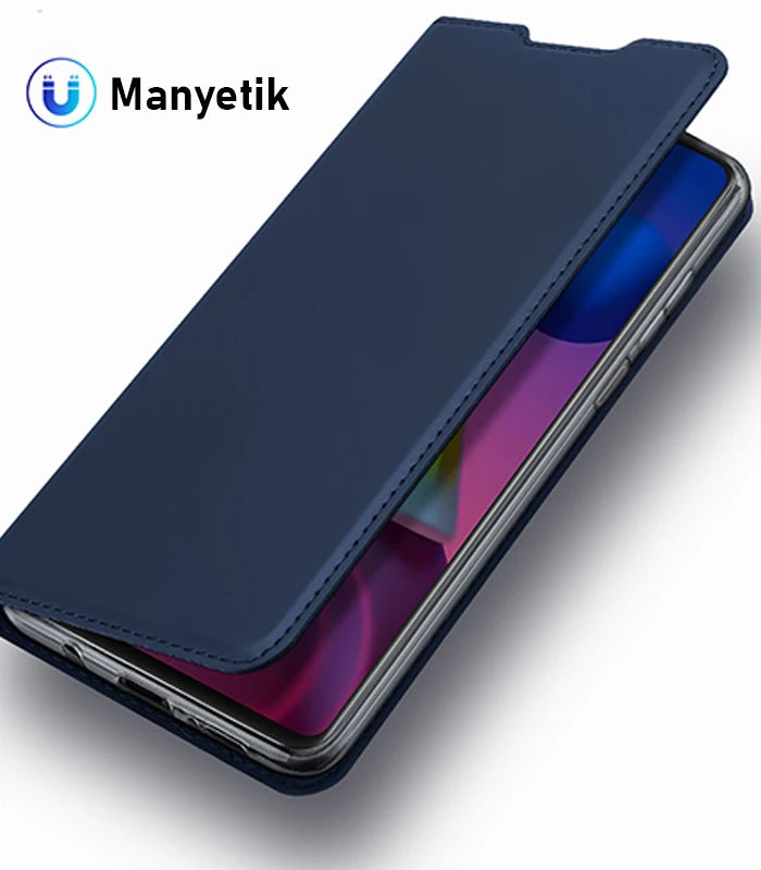 DUX DUCİS SM Galaxy M51 Kılıf Kapaklı Flip Cover Kılıf Skin Pro Series Kılıf-(5775) - Siyah