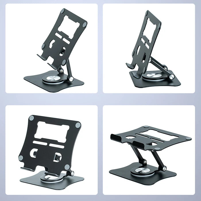 ALLY G68 360° Dönebilen Metal Masaüstü Laptop Standı-(5775) - Siyah