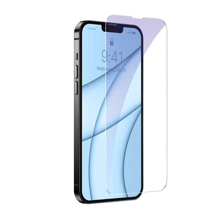 Baseus iPhone 13 Mini 0.3mm Göz Korumalı Full Cam Ekran Koruyucu 2 Adet Set-(5775) - Şeffaf 2