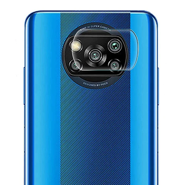 Xiaomi POCO X3  Tempered Cam Kamera Koruyucu-(5775) - Şeffaf 2