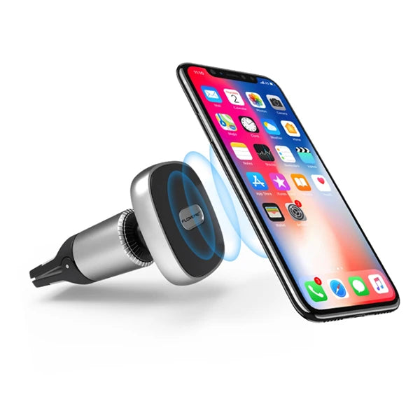 Floveme Güçlü Mıknatıslı 360 Döner Universal Araç Havalandırma Telefon Tutucu-(5775) - Gri