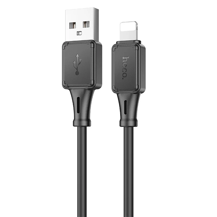 HOCO X101 USB to iPhone Lightning 2.4A Hızlı Şarj ve Data Kablosu-(5775) - Siyah