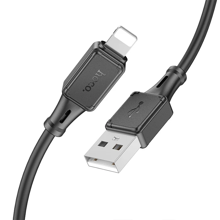 HOCO X101 USB to iPhone Lightning 2.4A Hızlı Şarj ve Data Kablosu-(5775) - Siyah