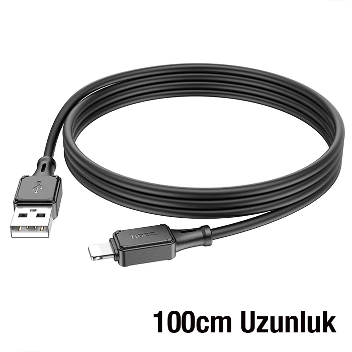 HOCO X101 USB to iPhone Lightning 2.4A Hızlı Şarj ve Data Kablosu-(5775) - Siyah