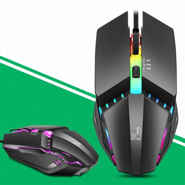 ALLY K3  Işıklı Kablolu Oyuncu- Gaming Mouse-(5775) - Siyah
