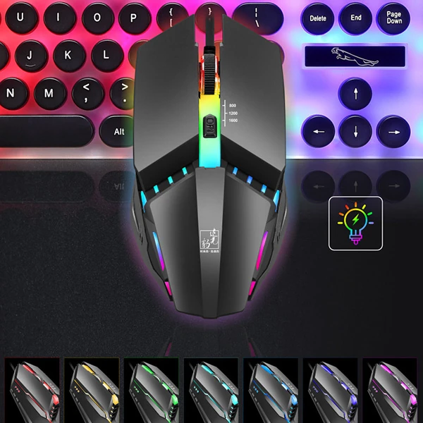 ALLY K3  Işıklı Kablolu Oyuncu- Gaming Mouse-(5775) - Siyah