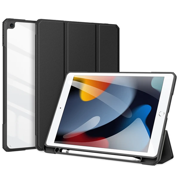 Dux Ducis iPad 7-8 -9 10.2 (201920202021) Kılıf Kalem Bölmeli Toby Series-(5775) - Siyah