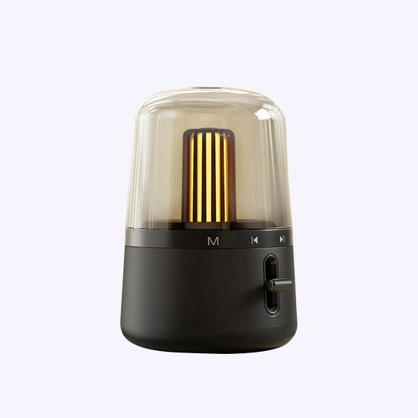 ALLY BS585 Masaüstü Gece Lambası Bluetooth Hoparlör-(5775) - Siyah