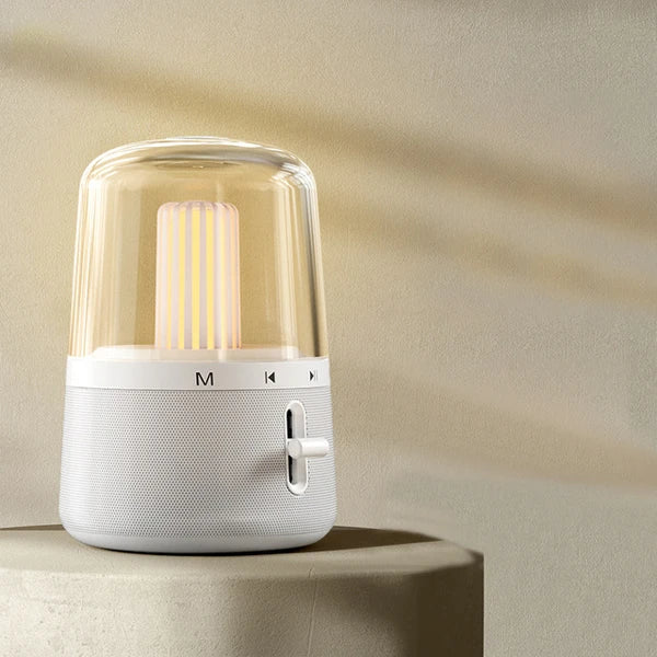 ALLY BS585 Masaüstü Gece Lambası Bluetooth Hoparlör-(5775) - Siyah