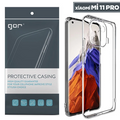GOR Xiaomi Mi 11 Pro Kılıf Kamera Korumalı Şeffaf Silikon Kılıf-(5775) - Şeffaf 2
