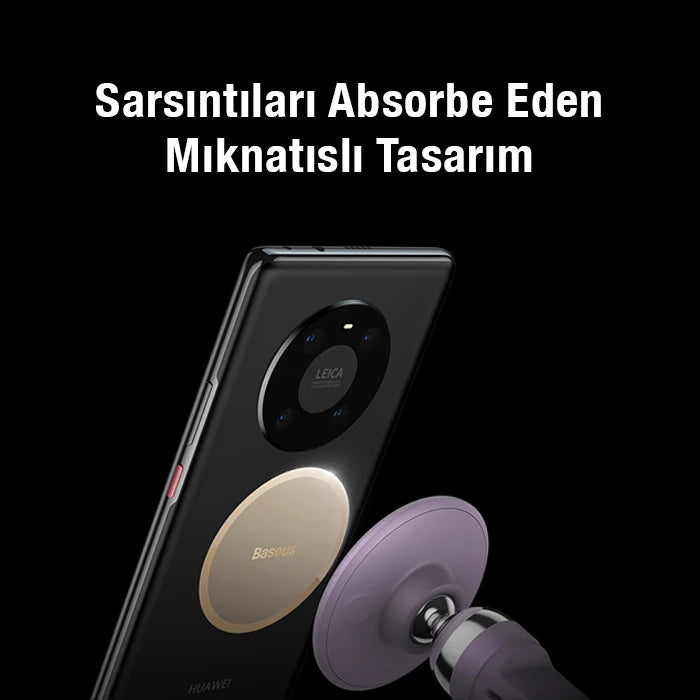 Baseus C01 Magnetic Air Vent Araç Havalandırma Tipi Telefon Tutucu-(5775) - Mor