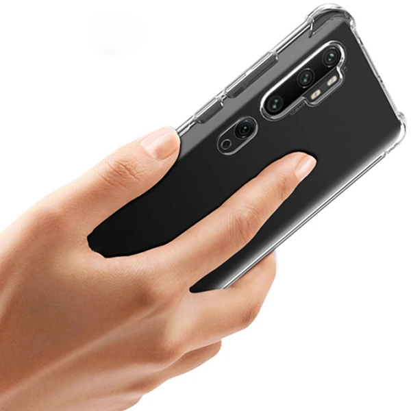 Xiaomi Mi Note 10/CC9 Pro Anti-Drop Darbe Emici Silikon Kılıf-(5775) - Şeffaf 2