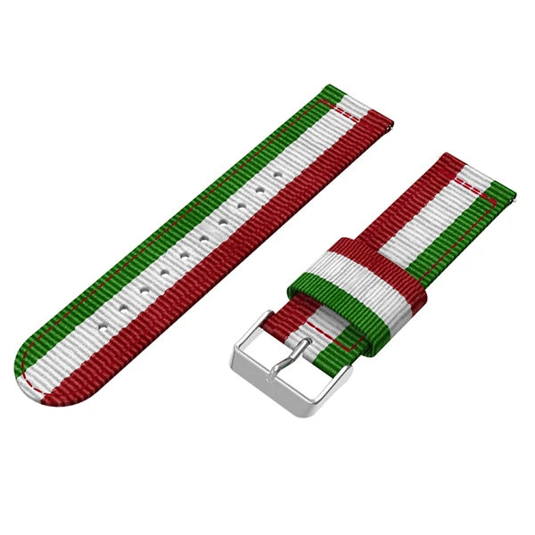 22MM Gear S3 Watch 4 -GT2 GT2E 46MM Kayış Kordon Nylon Watch 3 45MM-(5775) - Desenli 9