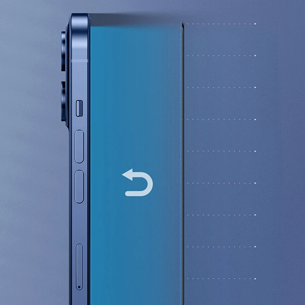 Baseus İPhone 12/12 Pro 6.1 Ekran Koruyucu 0.3MM Full Anti Blue Light Tempered Cam Ekran Koruyucu 2A-(5775) - Siyah