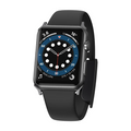 Baseus Slip-Thru Apple Watch Ultra 49mm 7-8 45mm 6-5-4 44mm Silikon Kordon Kayış 3-2-1 42mm-(5775) - Siyah