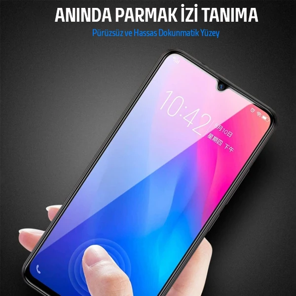 SM Galaxy A72 9D Full Glue Tempered Cam Ekran Koruyucu-(5775) - Siyah