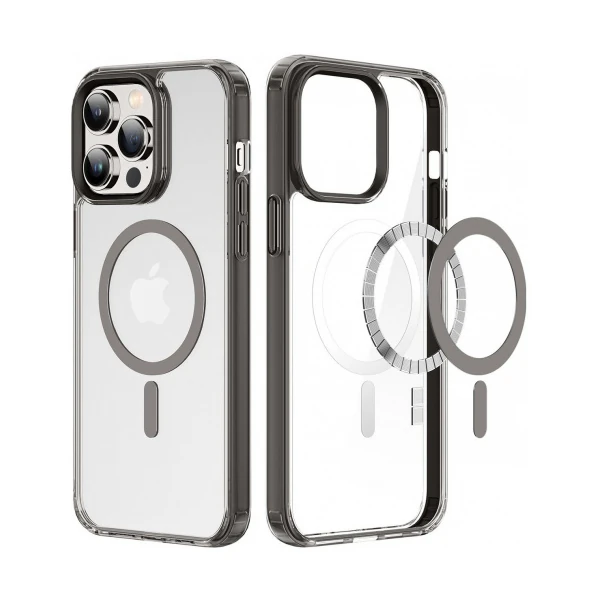 Dux Ducis Clin Mag Series iPhone 14 Pro 6.1 Magsafe Uyumlu Manyetik Silikon Kılıf-(5775) - Şeffaf 2