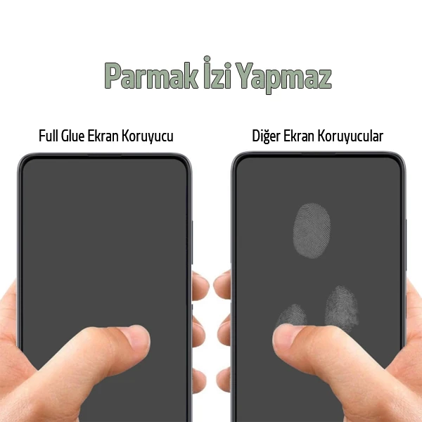 SM Galaxy A12 Full Glue Full Kaplama Tempered Cam Ekran Koruyucu-(5775) - Siyah
