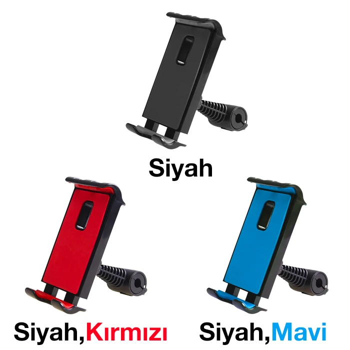 Ally Universal Araç Arka Koltuk Tablet ve Telefon Tutucu-(5775) - Siyah-Kırmızı