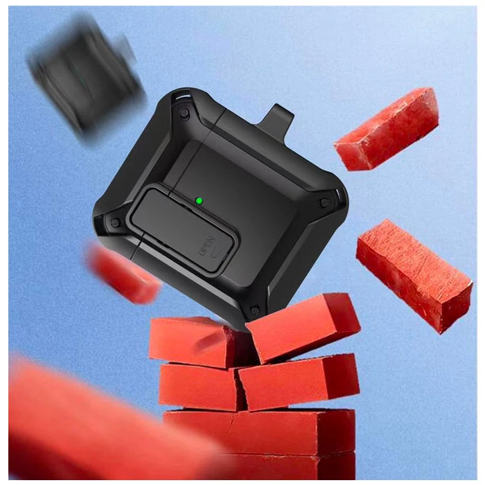 ALLY Shockproof Darbe Emici AirPods Pro Kulaklık Kılıfı-(5775) - Yeşil