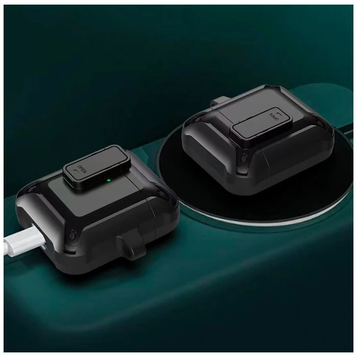 ALLY Shockproof Darbe Emici AirPods Pro Kulaklık Kılıfı-(5775) - Yeşil