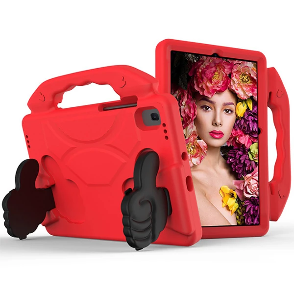 Ally Galaxy Tab S6 Lite P610- P615 Tab 7 10.4 T500-T505 Kılıf Eva Çocuk Shockproof Standlı Taşınabi-(5775) - Fuşya