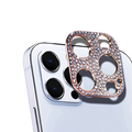ALLY İPhone 12 Pro Max Kamera Koruyucu Lens Diamond Taş İşlemeli-(5775) - Gri