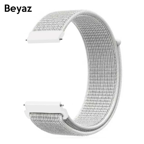 22MM Gear S3 Watch 4 -Gt2 GT2E 46MM Kayış Kordon Lylon Loop-(5775) - Gece Mavisi
