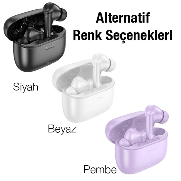 HOCO EQ2 TWS Kablosuz Bluetooth 5.3 Kulakiçi Kulaklık-(5775) - Pembe