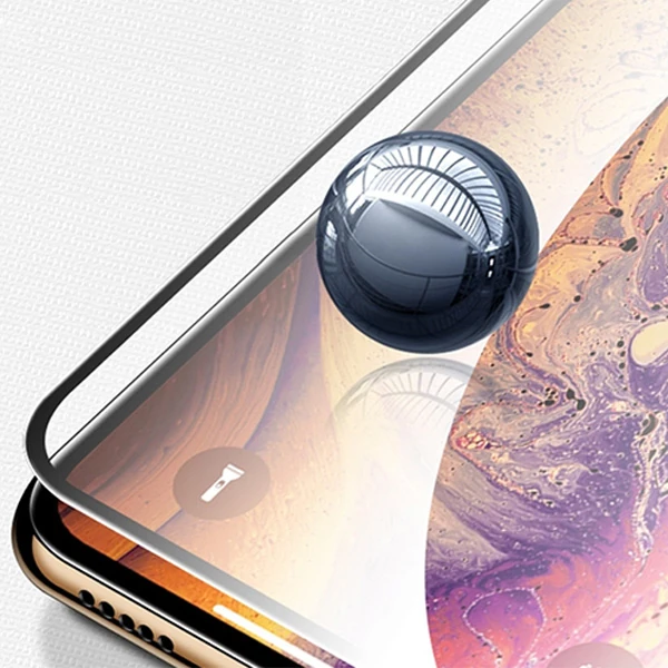 iPhone 12 Pro Max 6.7 3D Full High Aluminum Tempered Cam Ekran Koruyucu-(5775) - Siyah