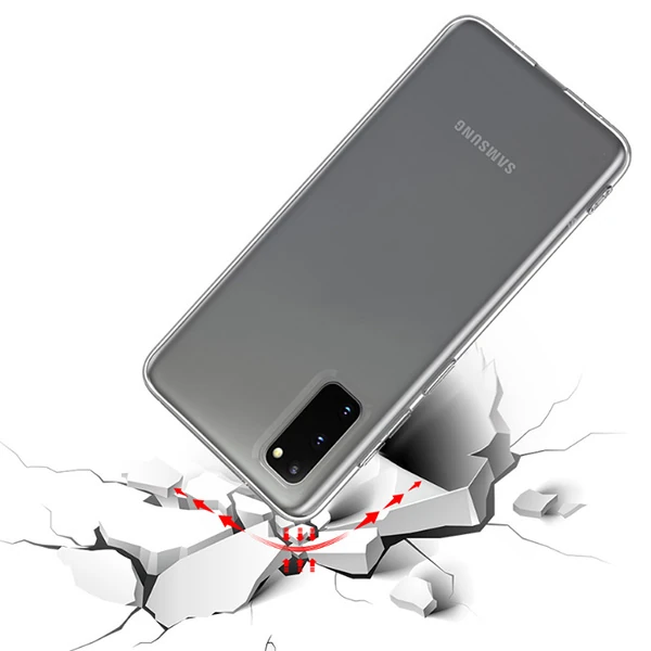 SM Galaxy S20/ S2 Lite 2.0mm Şeffaf Silikon kılıf Shockproof kılıf -> ŞEFFAF-(5775) - Şeffaf 2