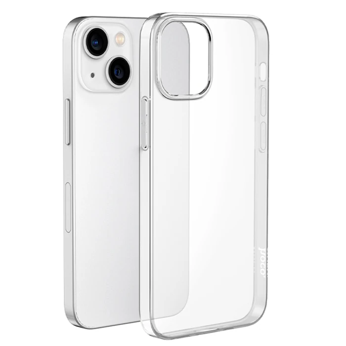 HOCO Light Series TPU iPhone 15 Plus Şeffaf Kılıf-(5775) - Siyah