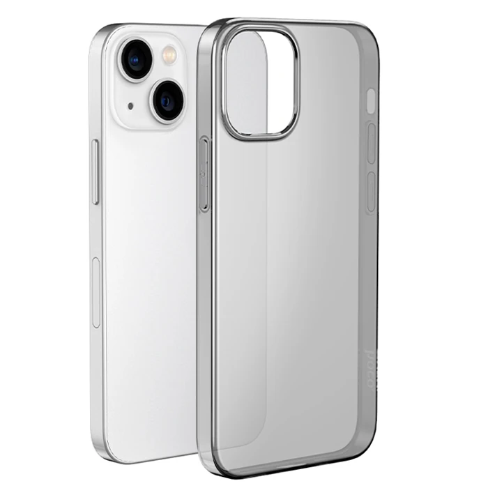 HOCO Light Series TPU iPhone 15 Plus Şeffaf Kılıf-(5775) - Siyah