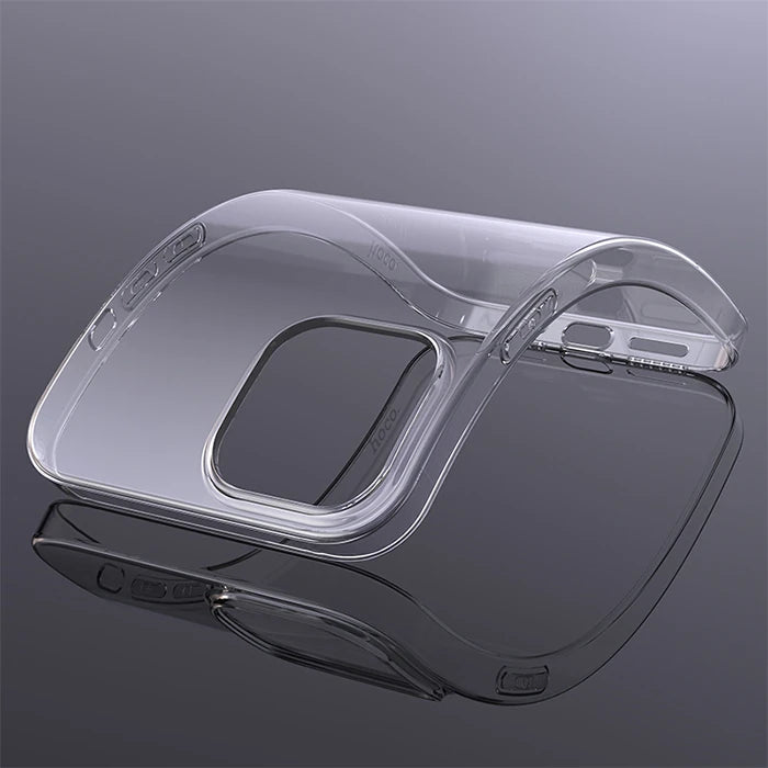 HOCO Light Series TPU iPhone 15 Plus Şeffaf Kılıf-(5775) - Siyah