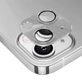 ALLY iPhone 15-15 Plus Metal Tempered Kamera Lens Koruyucu-(5775) - Pembe