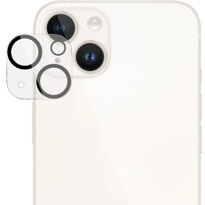 Ally iPhone 15-15 Plus Full Tempered Kamera Lens Koruma Camı-(5775) - Siyah
