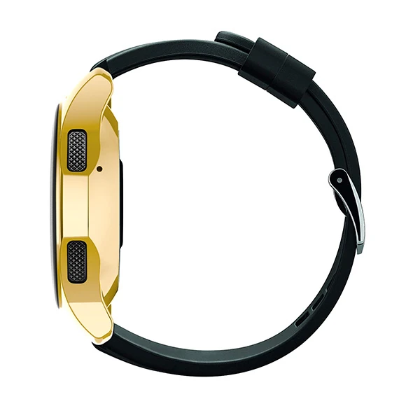 Ally Samsung Watch 42mm Lazer Kaplama Slim Silikon Bumber Kılıf-(5775) - Pembe