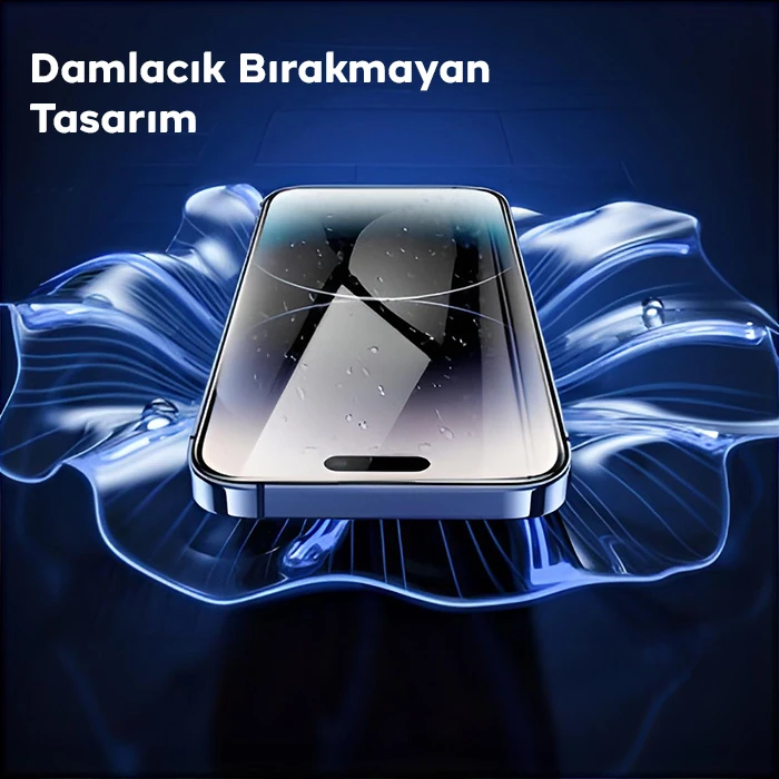 HOCO 9D iPhone 15 Pro Tempered Kırılmaz Cam Ekran Koruyucu-(5775) - Şeffaf 2