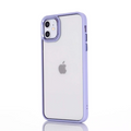 Ally iPhone 12 - 12 Pro 6.1inç Kılıf Parlak Renkli Çerçeveli Ultra Lüx TPU Silikon Kılıf-(5775) - Siyah